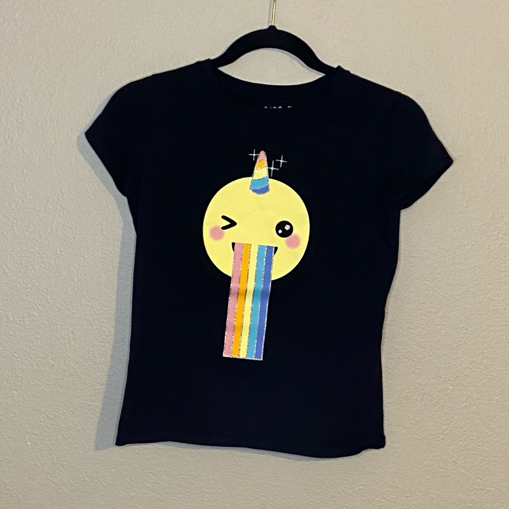Rainbow Unicorn Emoji Tee